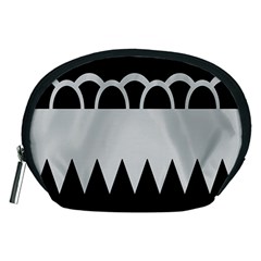 Noir Gender Flags Wave Waves Chevron Circle Black Grey Accessory Pouches (medium) 