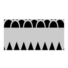 Noir Gender Flags Wave Waves Chevron Circle Black Grey Satin Wrap by Mariart