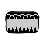 Noir Gender Flags Wave Waves Chevron Circle Black Grey Apple MacBook Pro 13  Zipper Case Front