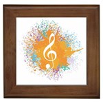 Musical Notes Framed Tiles Front