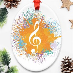 Musical Notes Ornament (oval)