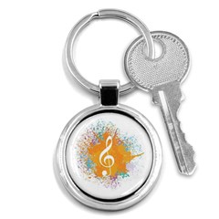 Musical Notes Key Chains (round) 