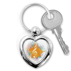 Musical Notes Key Chains (heart) 