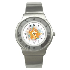 Musical Notes Stainless Steel Watch by Mariart