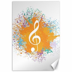 Musical Notes Canvas 12  X 18   by Mariart