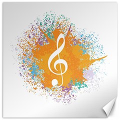 Musical Notes Canvas 20  X 20   by Mariart