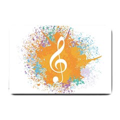 Musical Notes Small Doormat  by Mariart