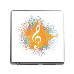 Musical Notes Memory Card Reader (square) by Mariart