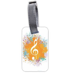 Musical Notes Luggage Tags (two Sides)