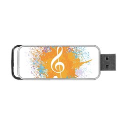 Musical Notes Portable Usb Flash (one Side) by Mariart