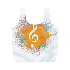 Musical Notes Full Print Recycle Bags (m) 