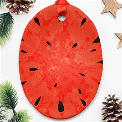 Summer Watermelon Design Ornament (oval) by TastefulDesigns