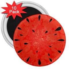 Summer Watermelon Design 3  Magnets (10 Pack)  by TastefulDesigns