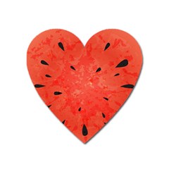 Summer Watermelon Design Heart Magnet by TastefulDesigns