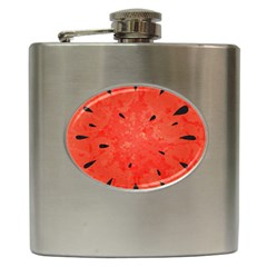 Summer Watermelon Design Hip Flask (6 Oz) by TastefulDesigns