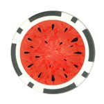 Summer watermelon design Poker Chip Card Guard (10 pack) Back