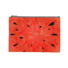 Summer Watermelon Design Cosmetic Bag (large)  by TastefulDesigns