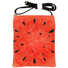 Summer Watermelon Design Shoulder Sling Bags by TastefulDesigns