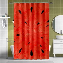 Summer Watermelon Design Shower Curtain 48  X 72  (small)  by TastefulDesigns