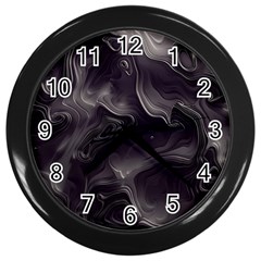 Map Curves Dark Wall Clocks (black) by Mariart