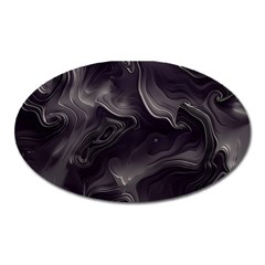 Map Curves Dark Oval Magnet by Mariart