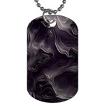 Map Curves Dark Dog Tag (Two Sides) Front