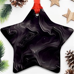 Map Curves Dark Star Ornament (two Sides)