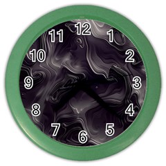 Map Curves Dark Color Wall Clocks by Mariart