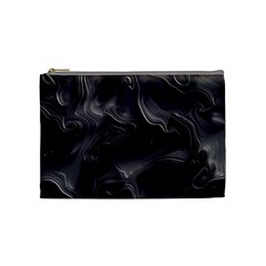 Map Curves Dark Cosmetic Bag (medium)  by Mariart