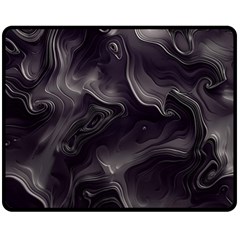 Map Curves Dark Fleece Blanket (medium)  by Mariart