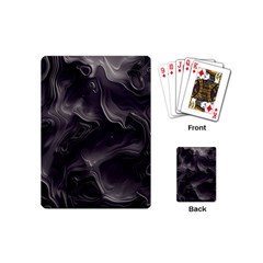 Map Curves Dark Playing Cards (mini)  by Mariart