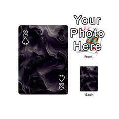 Map Curves Dark Playing Cards 54 (mini)  by Mariart