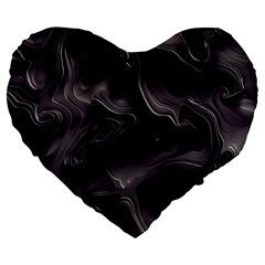 Map Curves Dark Large 19  Premium Heart Shape Cushions