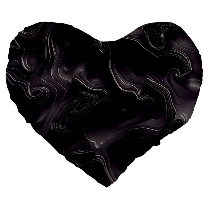 Map Curves Dark Large 19  Premium Heart Shape Cushions