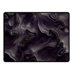 Map Curves Dark Double Sided Fleece Blanket (Small)  45 x34  Blanket Back