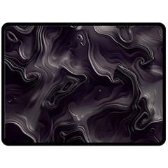 Map Curves Dark Double Sided Fleece Blanket (large)  by Mariart