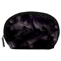 Map Curves Dark Accessory Pouches (large)  by Mariart