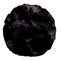 Map Curves Dark Large 18  Premium Flano Round Cushions