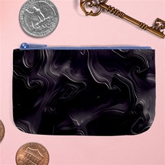 Map Curves Dark Large Coin Purse