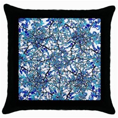 Modern Nouveau Pattern Throw Pillow Case (black) by dflcprints