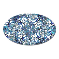 Modern Nouveau Pattern Oval Magnet by dflcprints