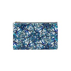 Modern Nouveau Pattern Cosmetic Bag (small)  by dflcprints