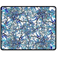 Modern Nouveau Pattern Double Sided Fleece Blanket (medium)  by dflcprints