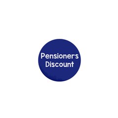 Pensioners Discount Sale Blue 1  Mini Buttons