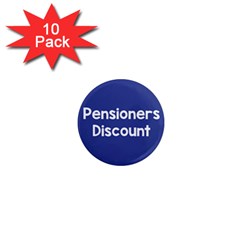 Pensioners Discount Sale Blue 1  Mini Magnet (10 Pack)  by Mariart