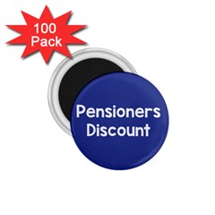 Pensioners Discount Sale Blue 1 75  Magnets (100 Pack)  by Mariart