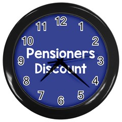 Pensioners Discount Sale Blue Wall Clocks (black)