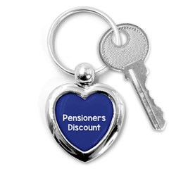 Pensioners Discount Sale Blue Key Chains (heart) 