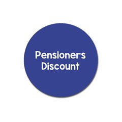 Pensioners Discount Sale Blue Magnet 3  (round)