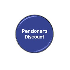 Pensioners Discount Sale Blue Hat Clip Ball Marker